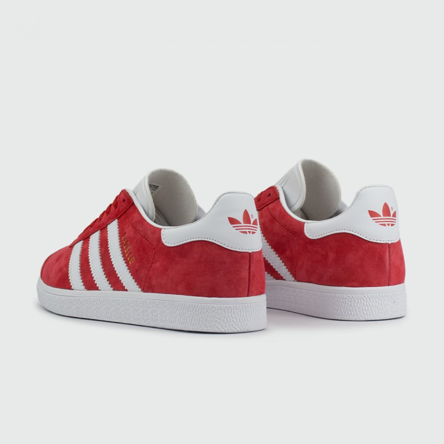 кроссовки Adidas Gazelle Wmns Suede Red / White