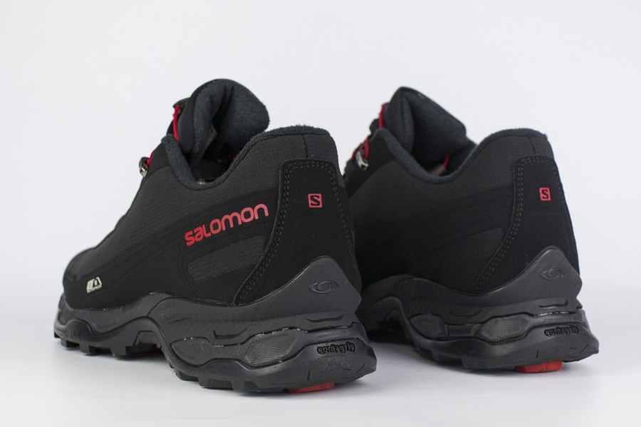 кроссовки Salomon SoftShell Black / Red Laces