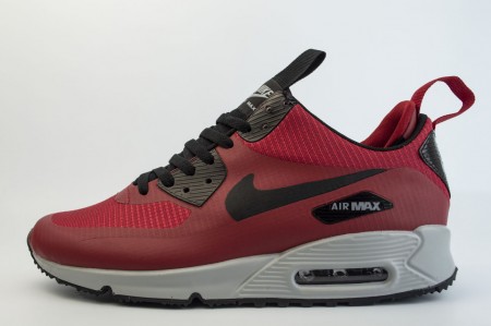кроссовки Nike Air Max 90 Mid Winter Red / Grey