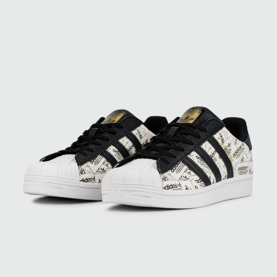 кроссовки Adidas SuperStar Black / All Reflective