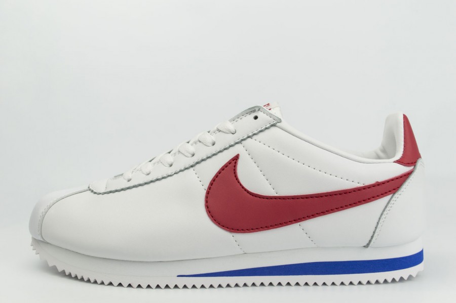 кроссовки Nike Cortez Classic Leather White / Red