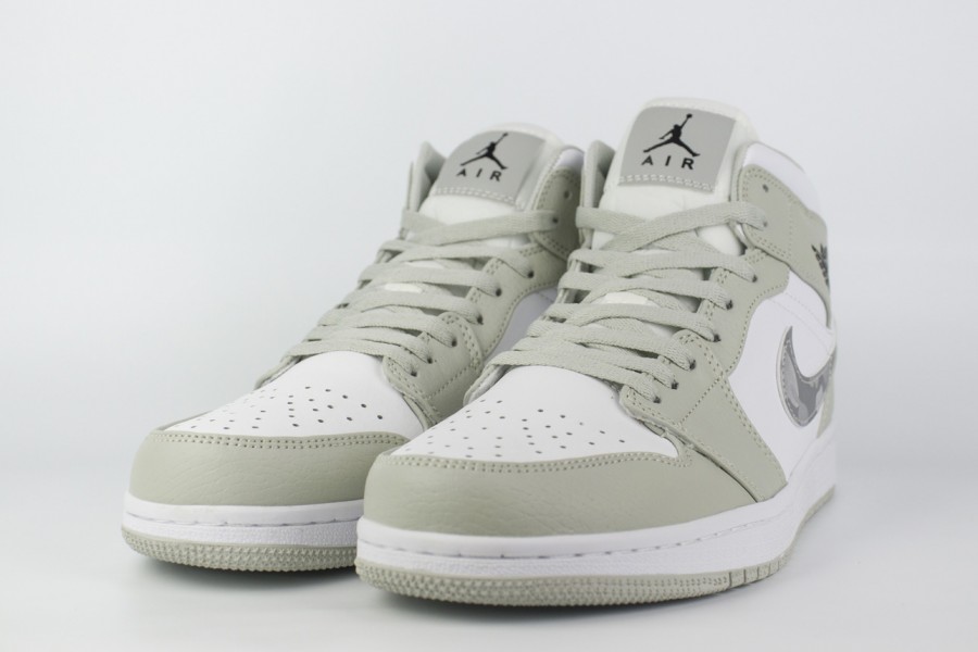 кроссовки Nike Air Jordan 1 Grey / Camo