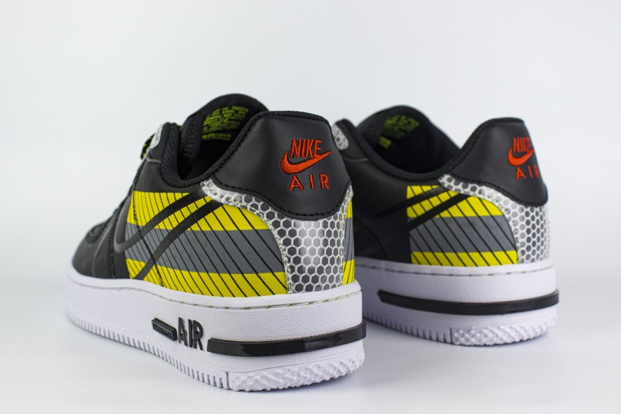 кроссовки Nike Air Force 1 Low React LX Black / Volt