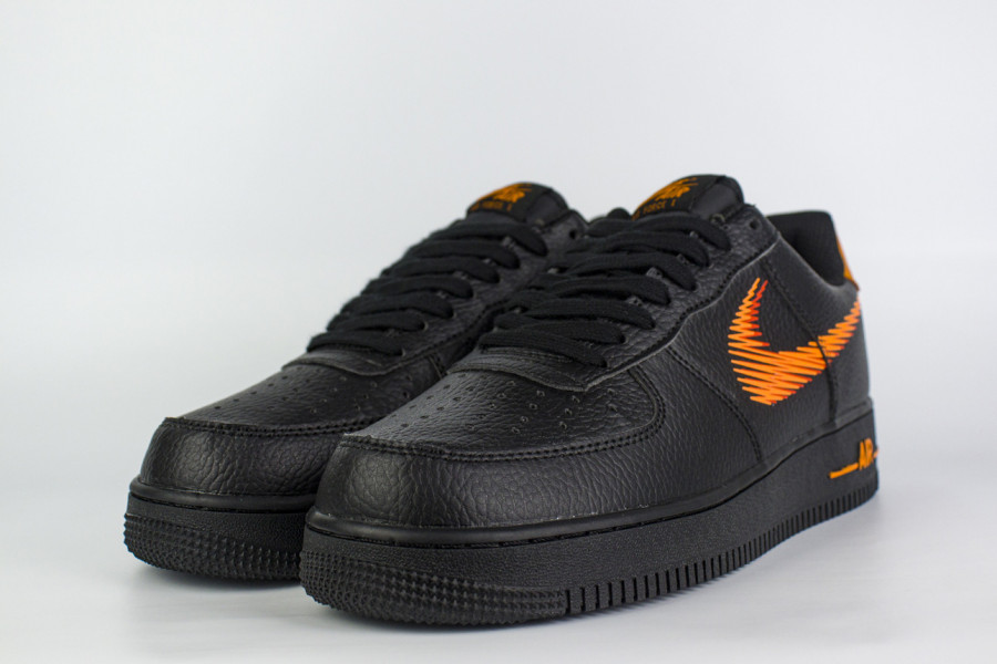 кроссовки Nike Air Force 1 Low Zig Zag Black / Orange