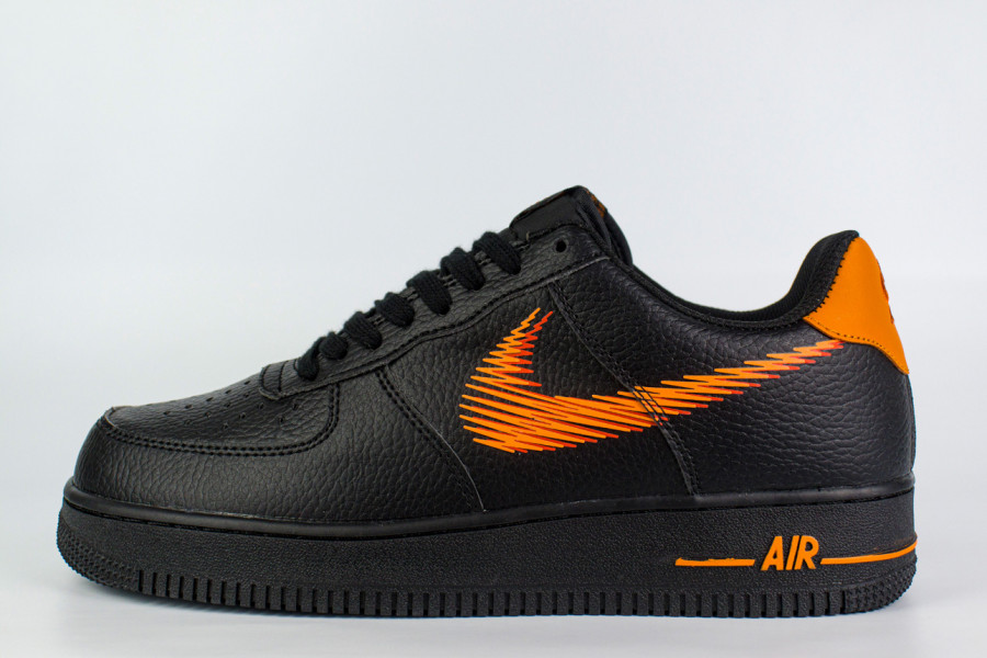 кроссовки Nike Air Force 1 Low Zig Zag Black / Orange