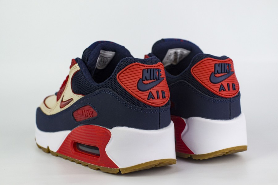 кроссовки Nike Air Max 90 PRM Wmns Sail / Midnight Blue