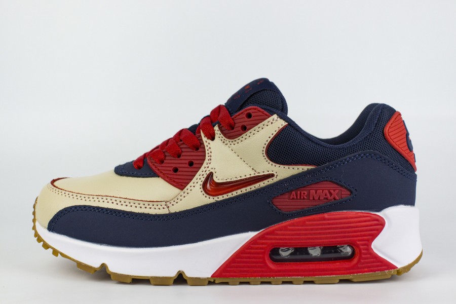 кроссовки Nike Air Max 90 PRM Wmns Sail / Midnight Blue