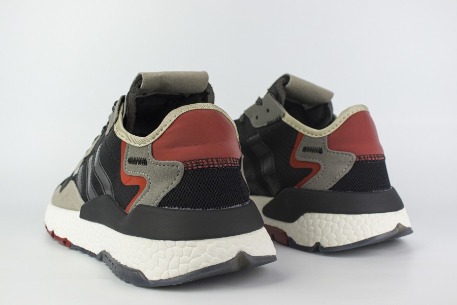 кроссовки Adidas Nite Jogger Black / Grey / Red