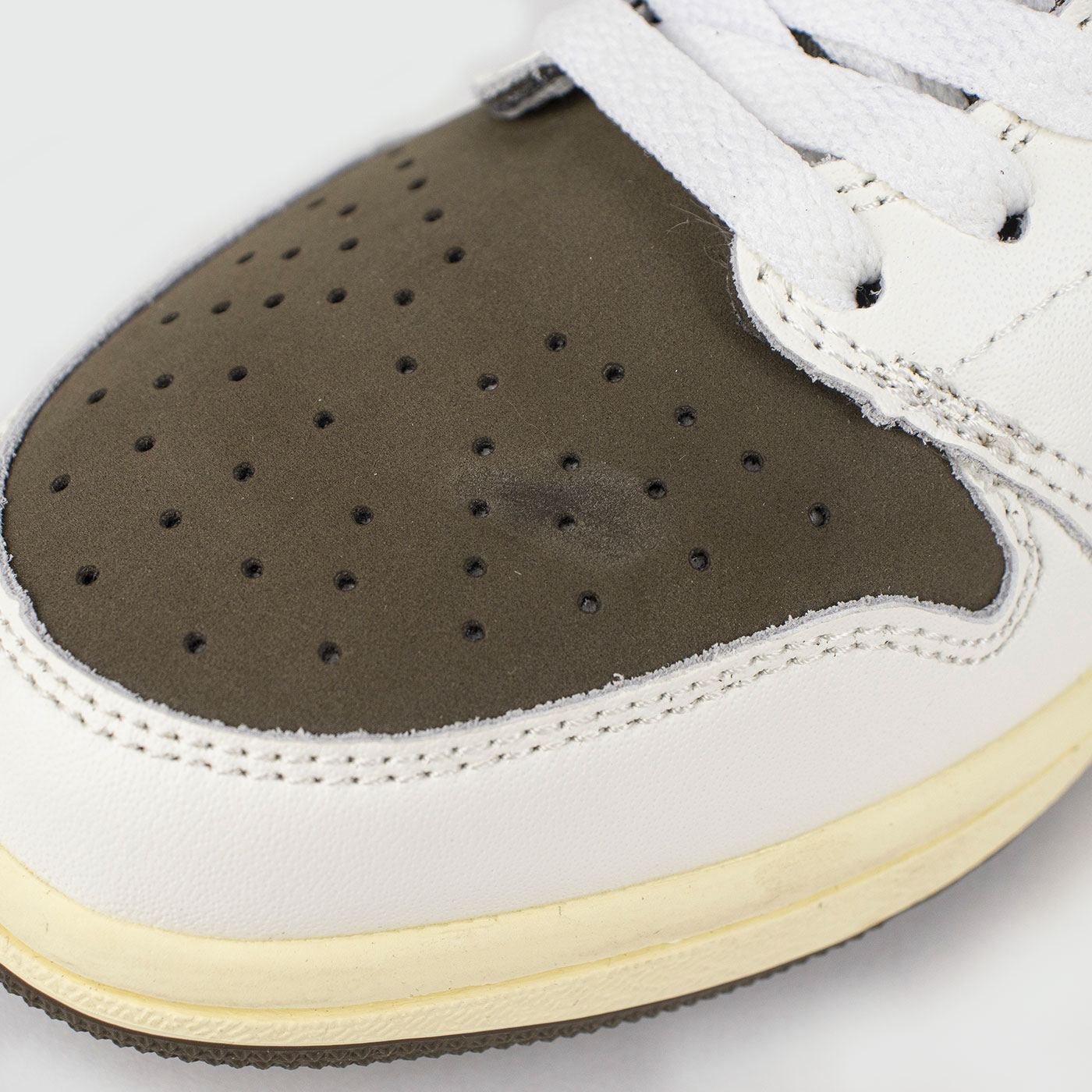 Кроссовки Nike Air Jordan 1 Low x Fragment x TS White Brown