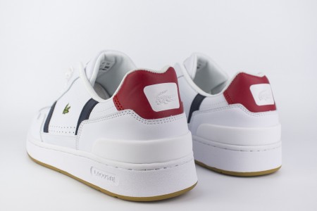 кеды Lacoste T-Clip White / Blue / Red