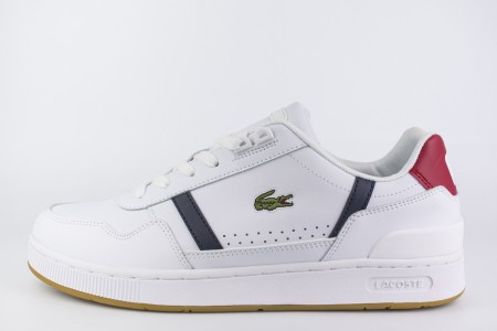 кеды Lacoste T-Clip White / Blue / Red