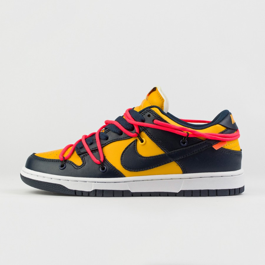 кроссовки Nike Dunk Low x Off-White - University Gold