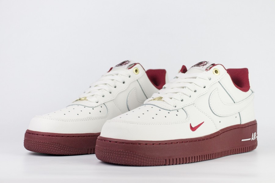кроссовки Nike Air Force 1 Low Cream Team Red