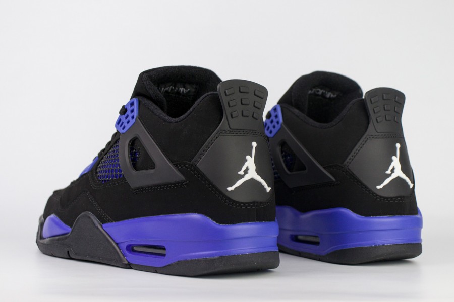 кроссовки Nike Air Jordan 4 Retro Black Game Royal