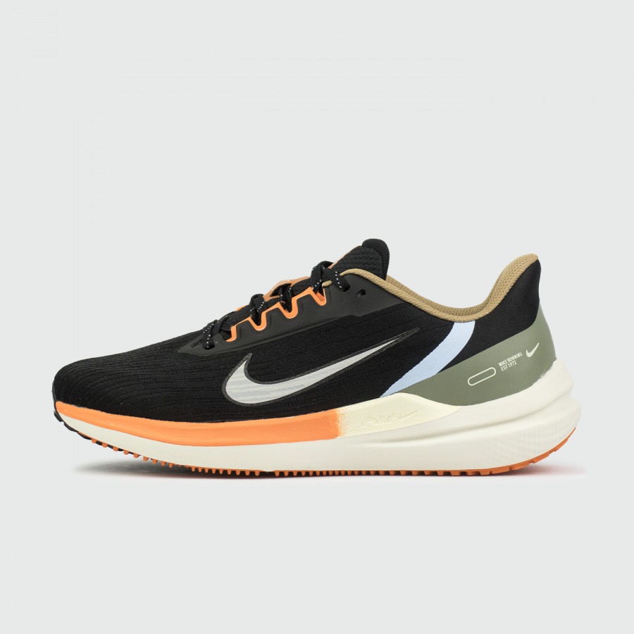 кроссовки Nike Air Winflo 9 Black / Green / Orange