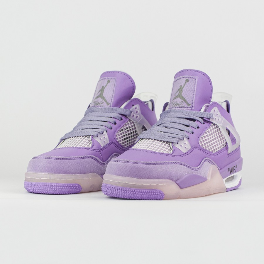 кроссовки Nike Air Jordan 4 x Off-White Purple