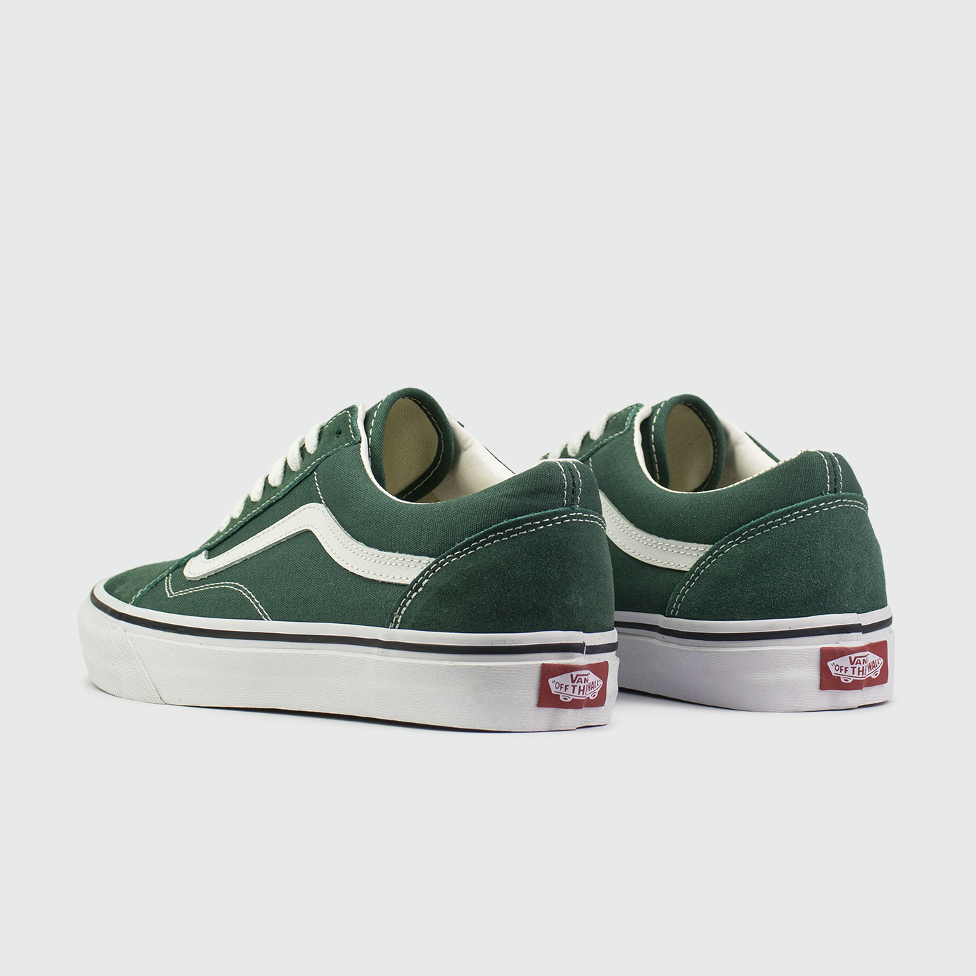 Кеды Vans Old Skool Green / White