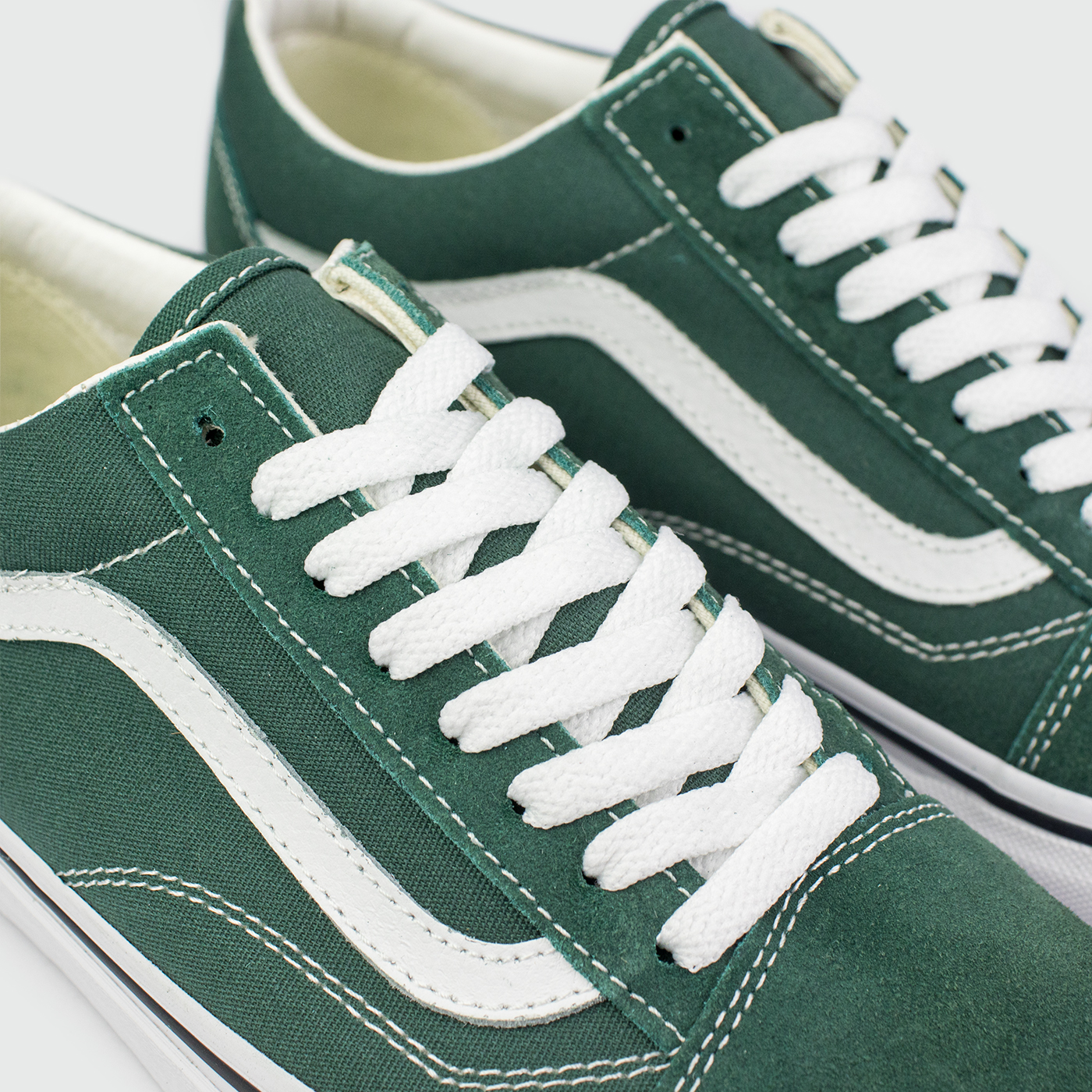 Кеды Vans Old Skool Green / White