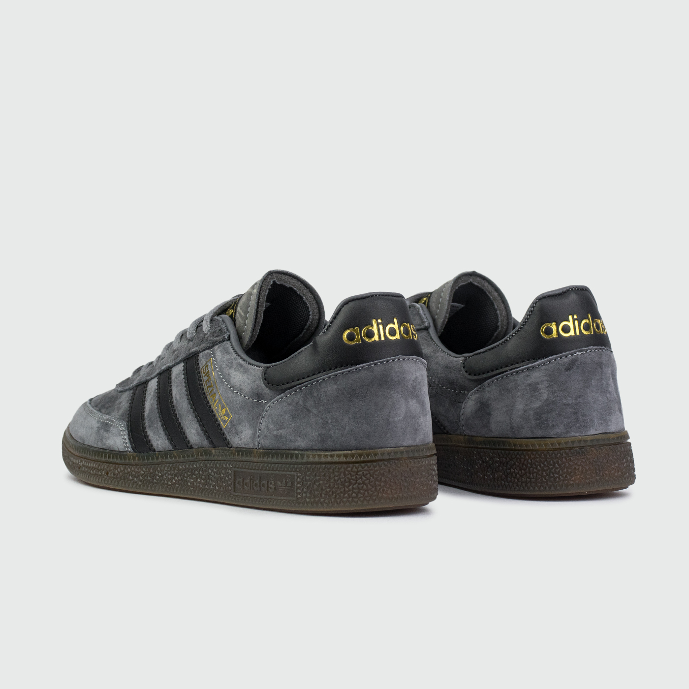 Кроссовки Adidas Spezial Dark Grey Black Str. / Gum Ftwr.
