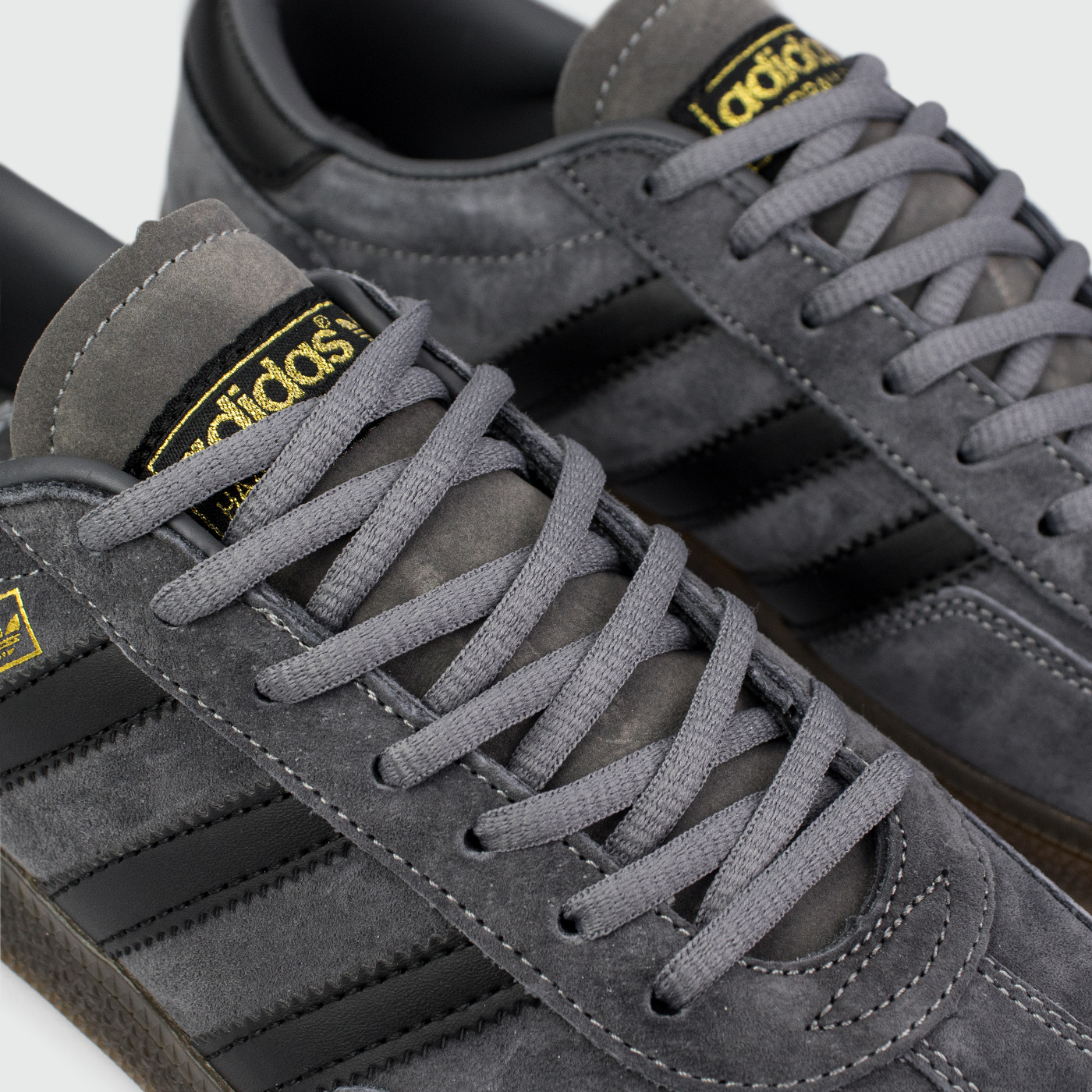 Кроссовки Adidas Spezial Dark Grey Black Str. / Gum Ftwr.
