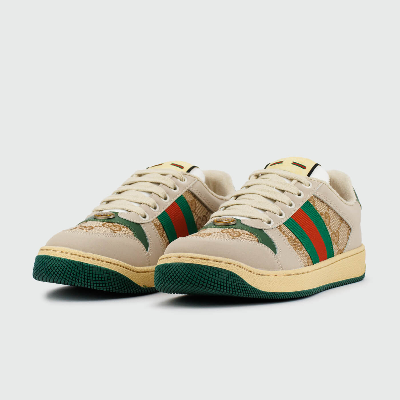 Кроссовки GUCCI Screener Canvas Green