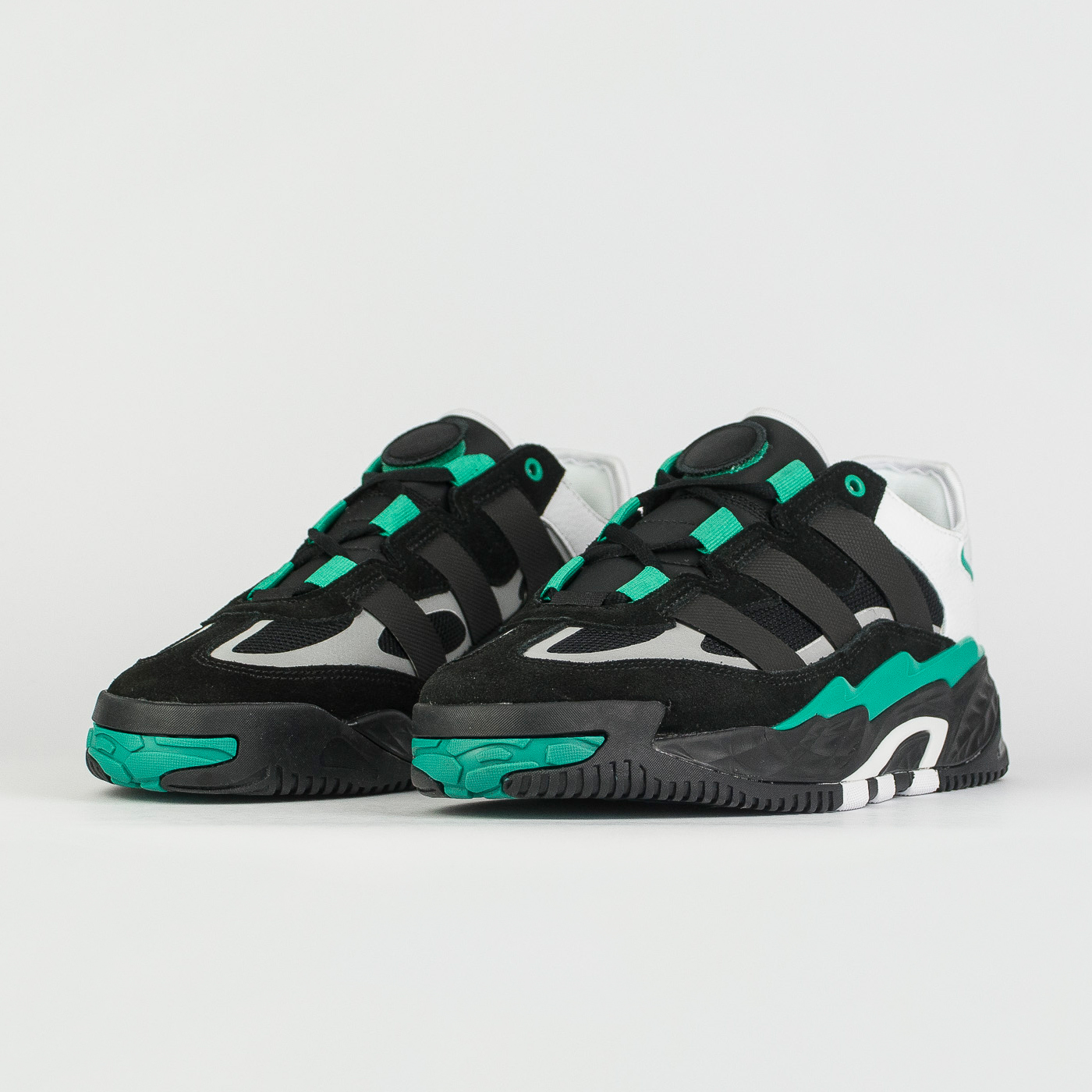 Кроссовки Adidas Niteball Wmns Black / Green new