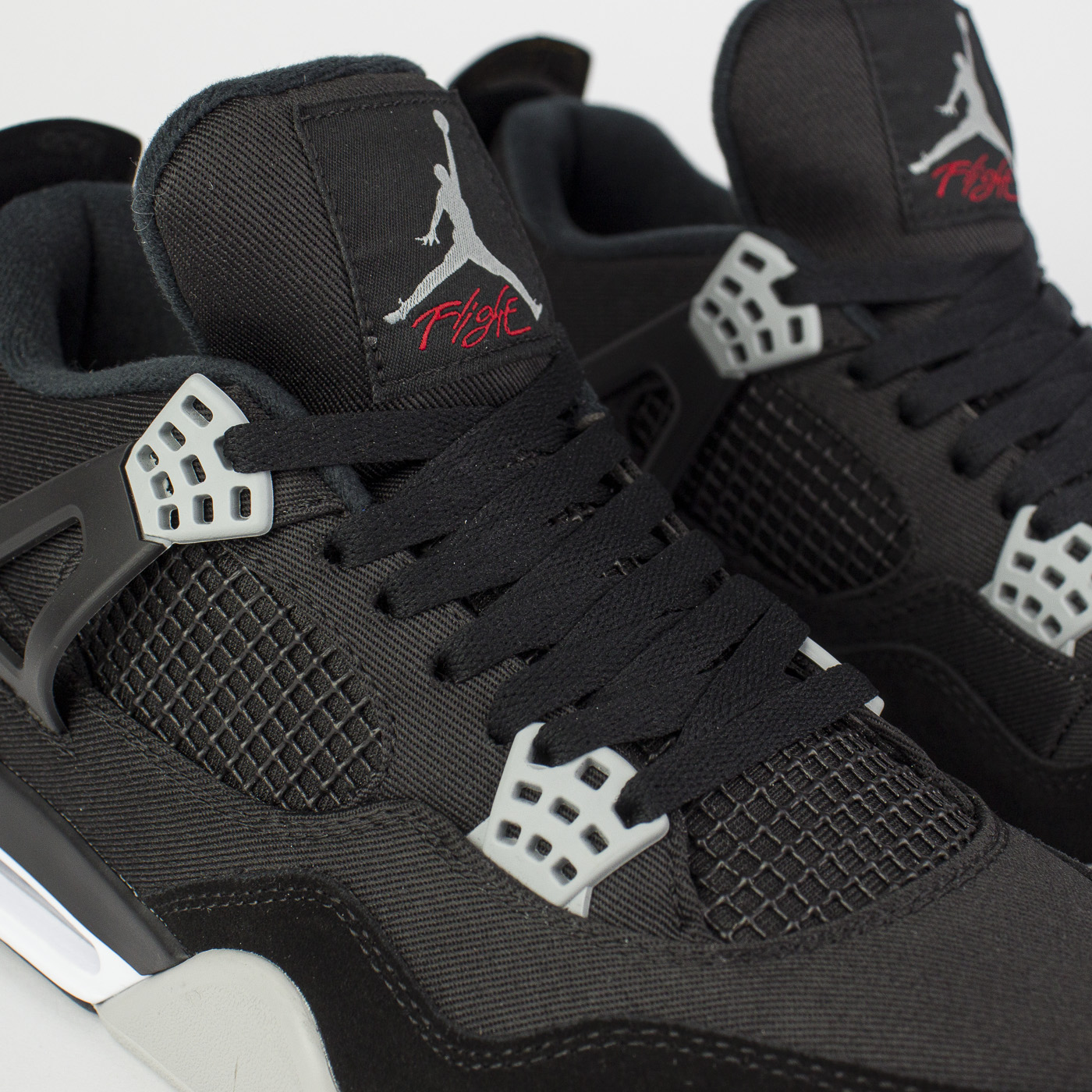 Кроссовки Nike Air Jordan 4 Wmns Black Canvas Qual.