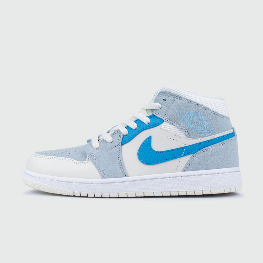 кроссовки Nike Air Jordan 1 new Blue / White Wmns