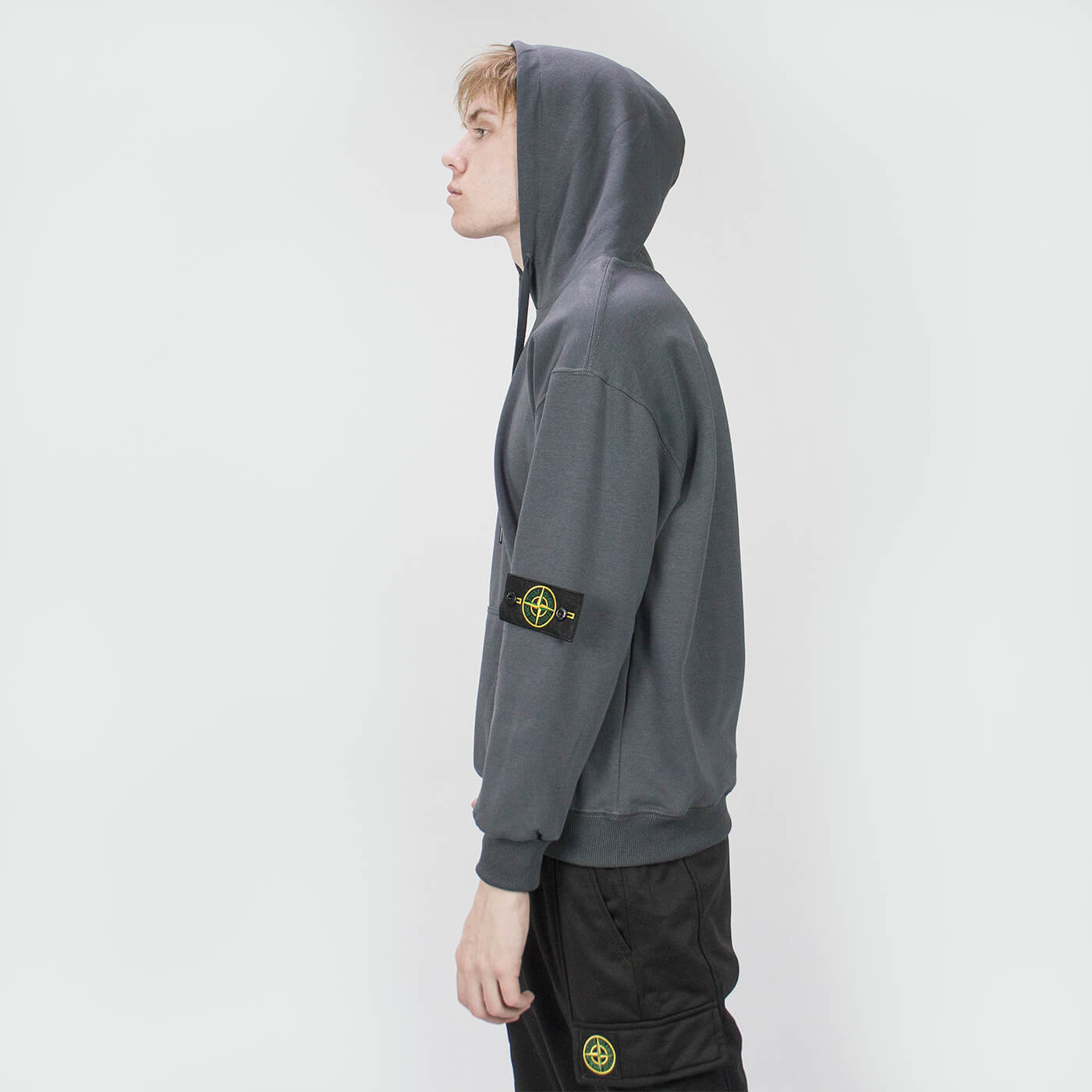 Худи Stone Island Grey