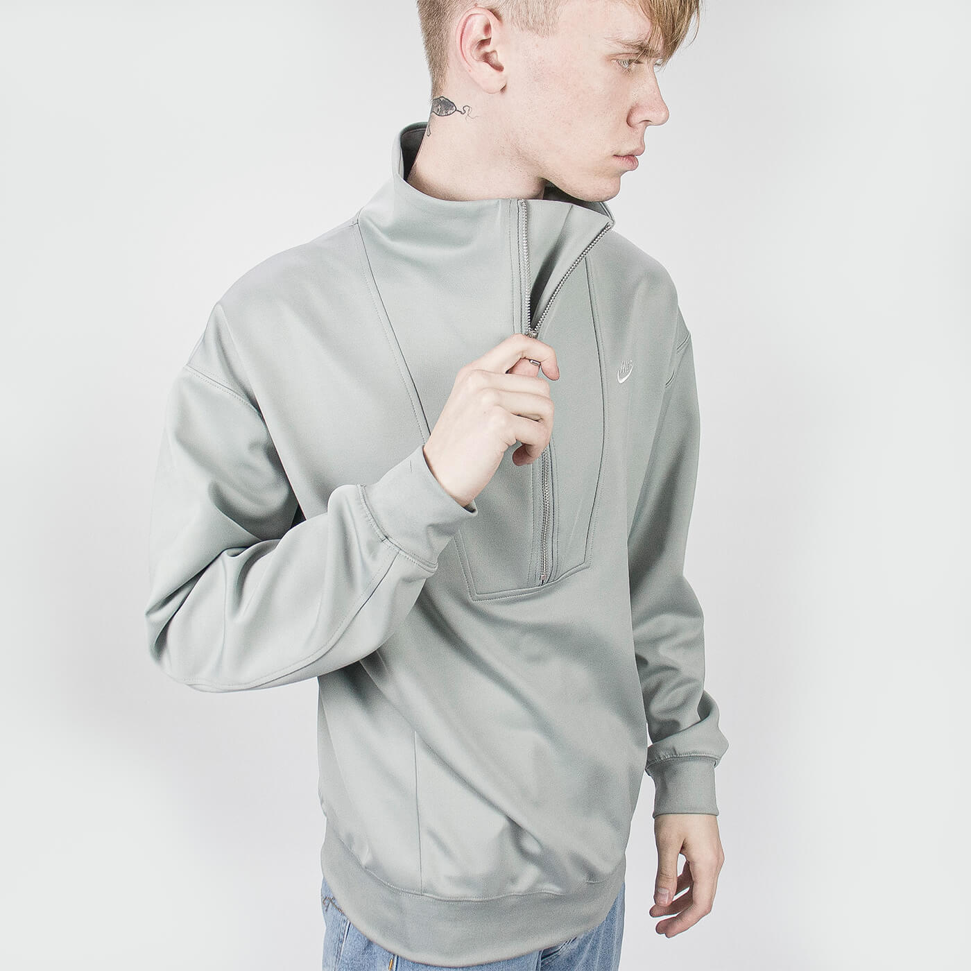 Худи Nike 1/2 zip Grey