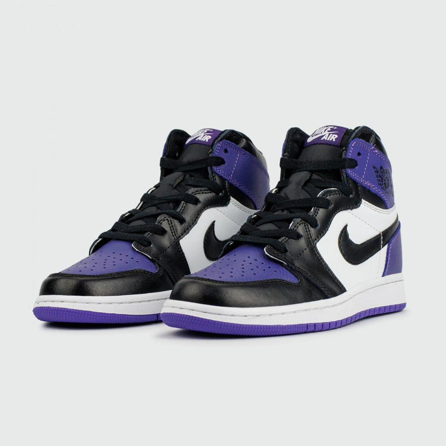 кроссовки Air Jordan 1 High Purple Black / White