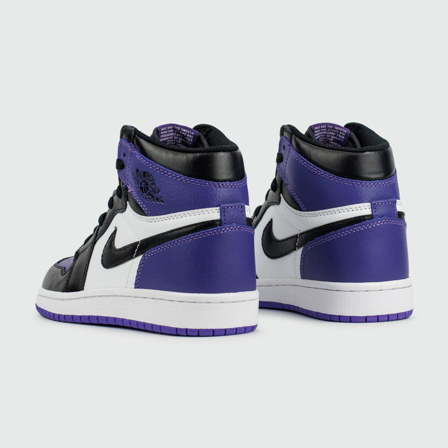 кроссовки Air Jordan 1 High Purple Black / White