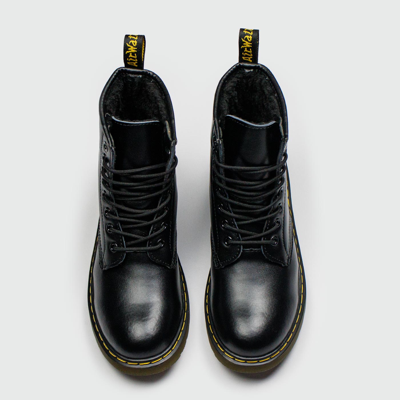 Ботинки Dr. Martens 1460 Black Leather with Fur