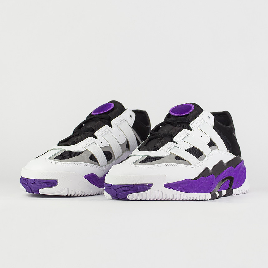 кроссовки Adidas Niteball White / Purple new virt