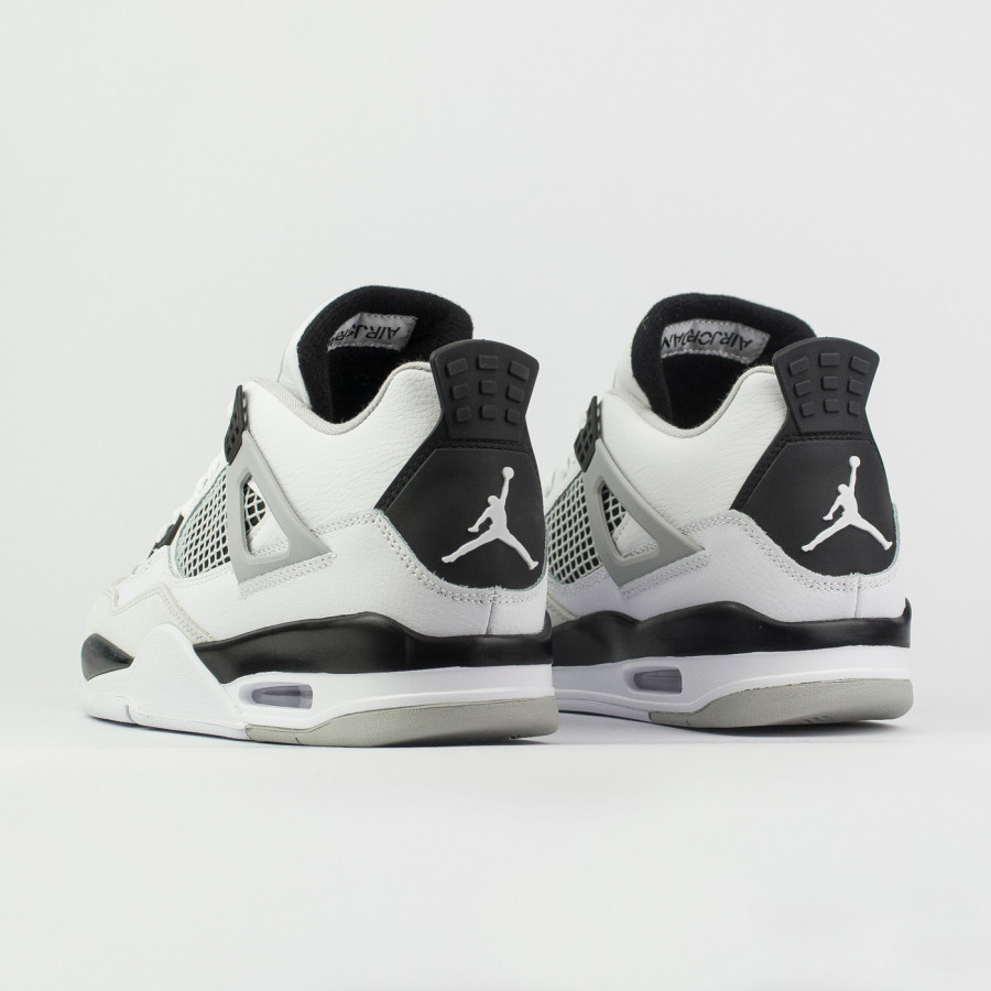 кроссовки Nike Air Jordan 4 Retro White / Black virt
