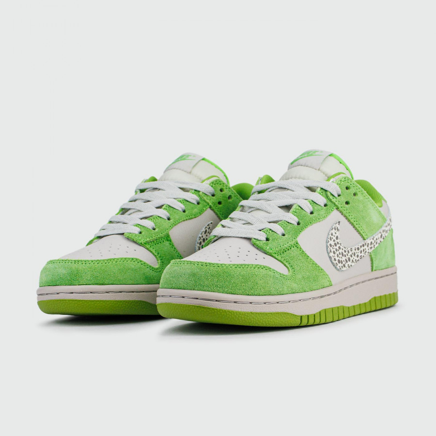 кроссовки Nike Dunk Low Green White Wmns virt