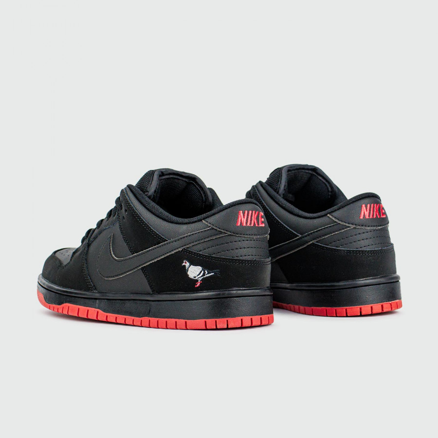 кроссовки Nike Dunk Low Black Red virt