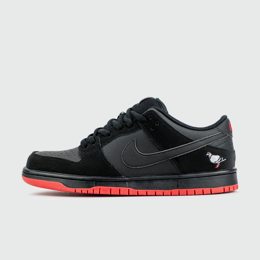 кроссовки Nike Dunk Low Black Red virt