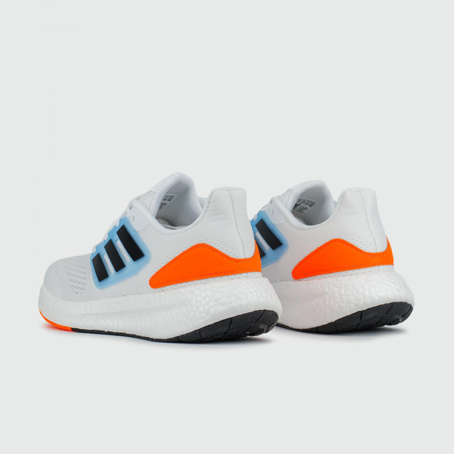 кроссовки Adidas Pureboost 22 White Blue Orange virt