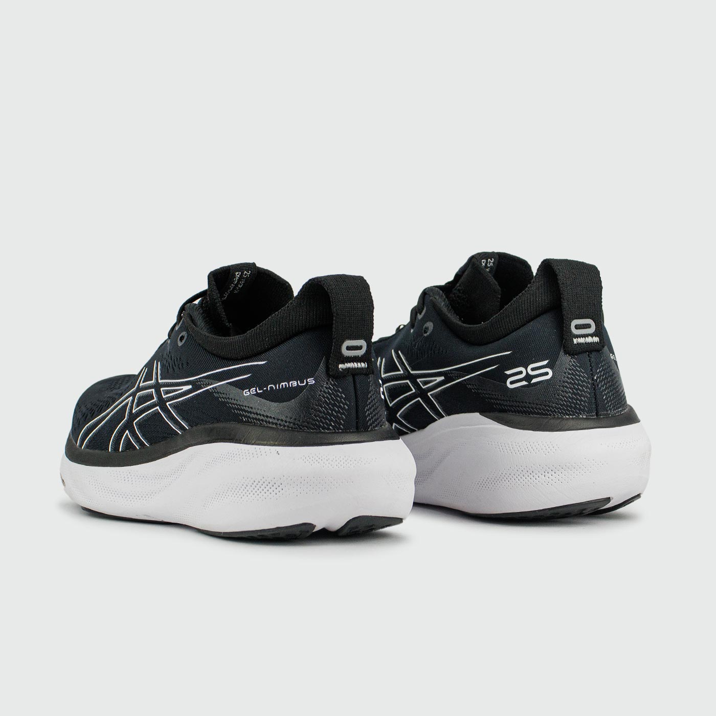 Asics gel nimbus black white best sale