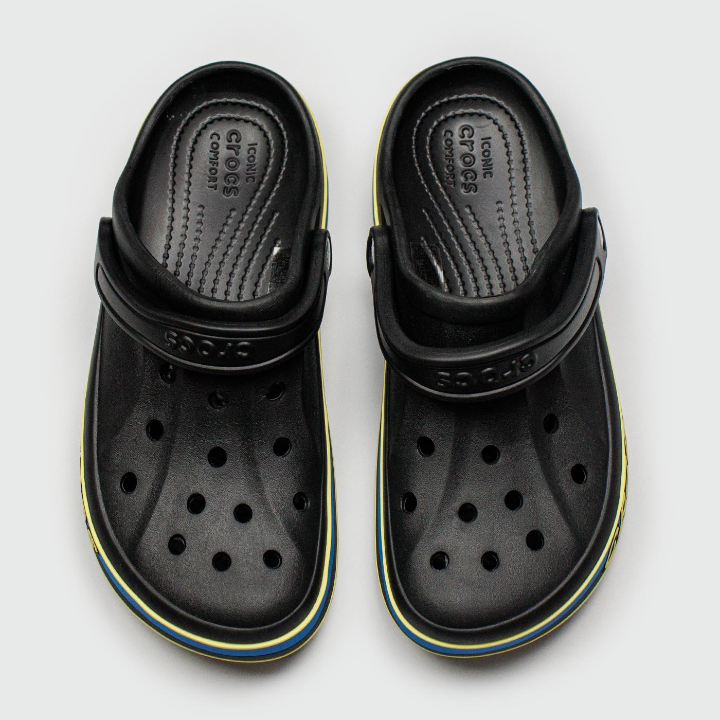 Сабо CROCS Bayaband Cloc Black Blue Lines