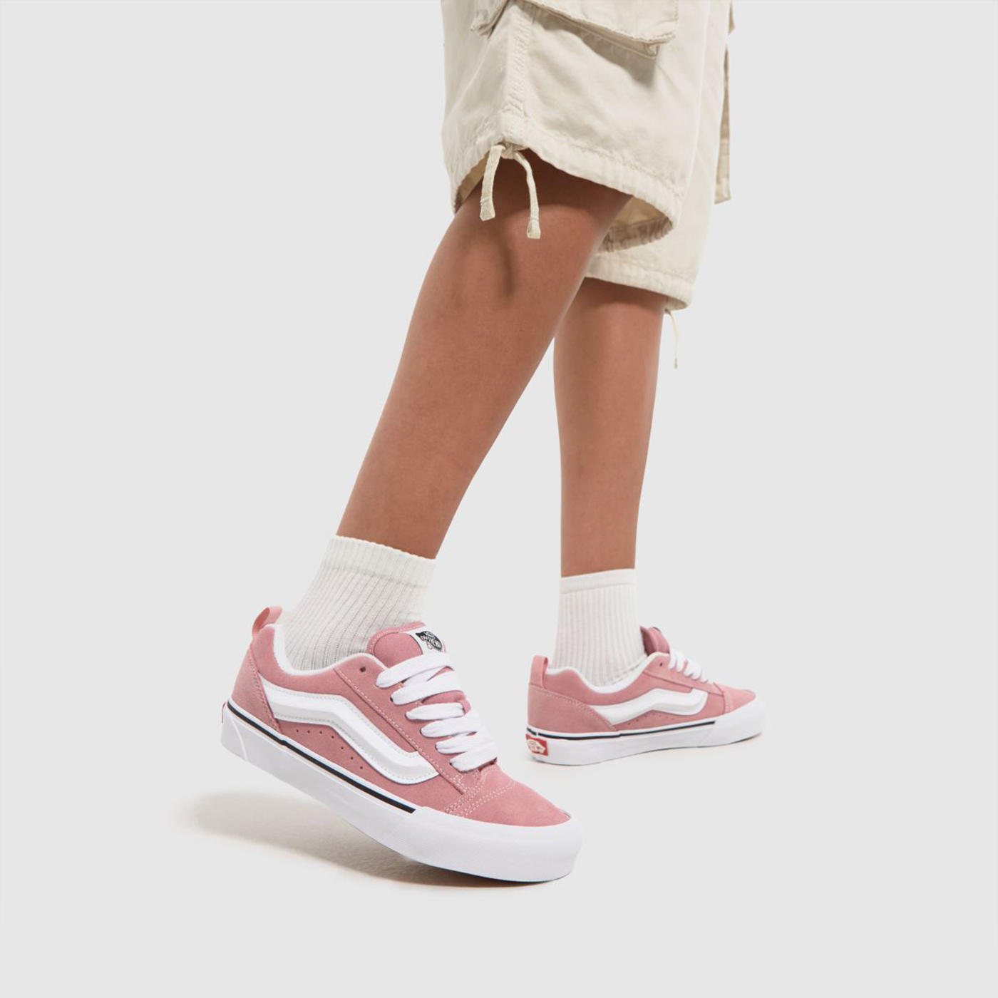 Кеды Vans Knu Skool Pink / White Wmns Кеды Vans Knu Skool Pink / White Wmns
