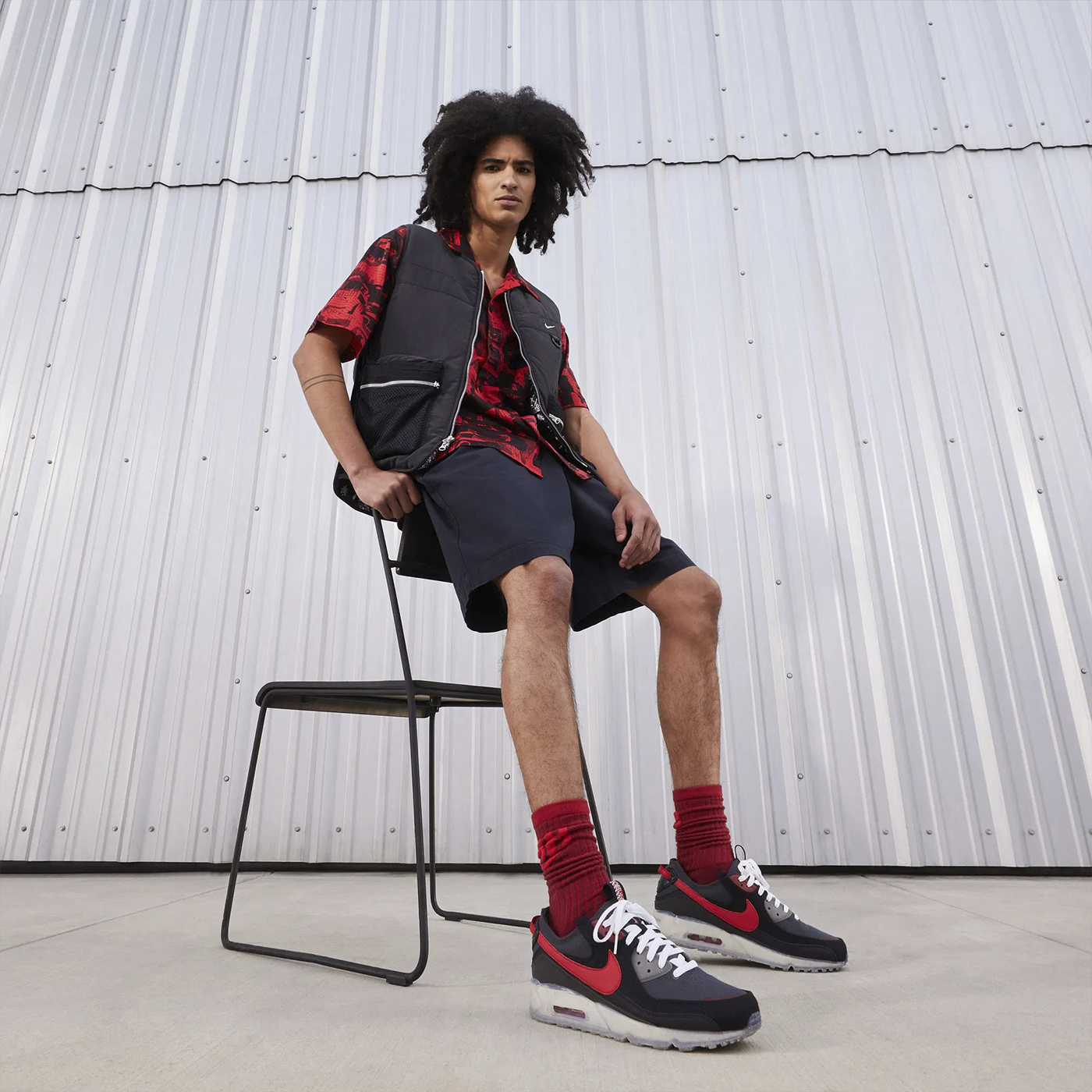 Кроссовки Nike Air Max Terrascape 90 Black Red Txt Кроссовки Nike Air Max Terrascape 90 Black Red Txt