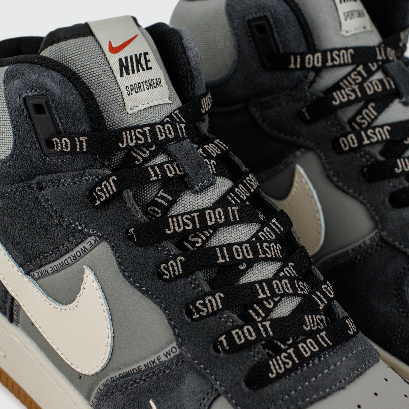 Кроссовки Nike Air Force 1 Mid Blue / L.Grey with Fur
