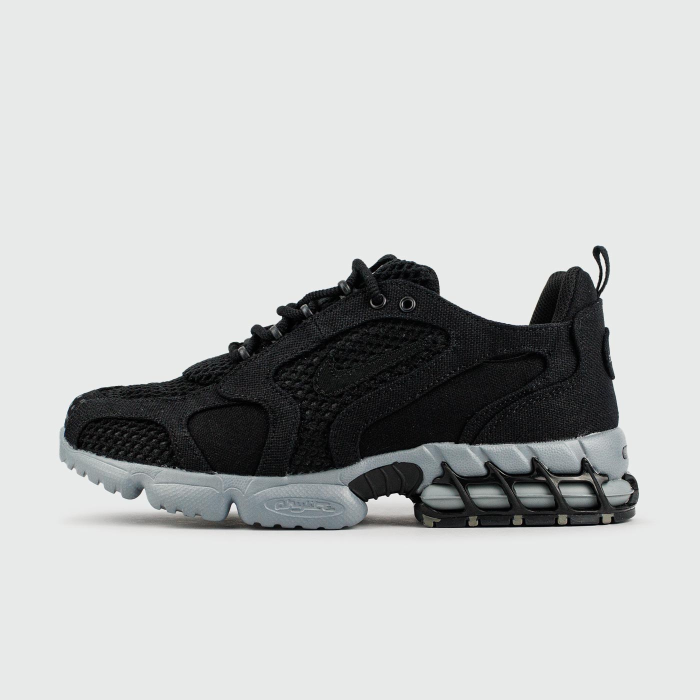Кроссовки Nike Air Zoom Spiridon Cage 2 x Stussy Black Grey Wmns Кроссовки Nike Air Zoom Spiridon Cage 2 x Stussy Black Grey Wmns