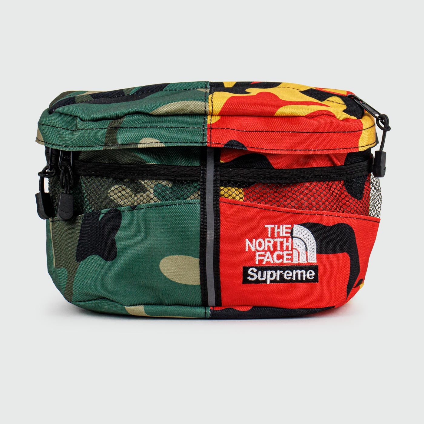 Сумка поясная TNF x Supreme Green / Red Сумка поясная TNF x Supreme Green / Red