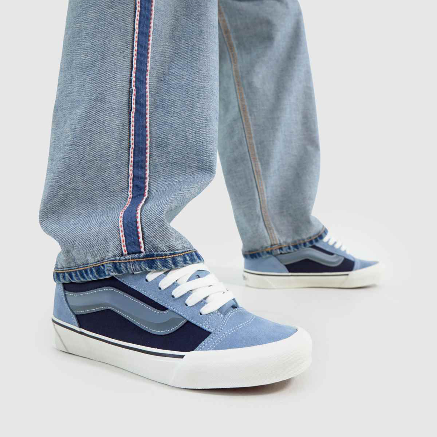 Кеды Vans Knu Skool Light Blue / White Wmns Кеды Vans Knu Skool Light Blue / White Wmns