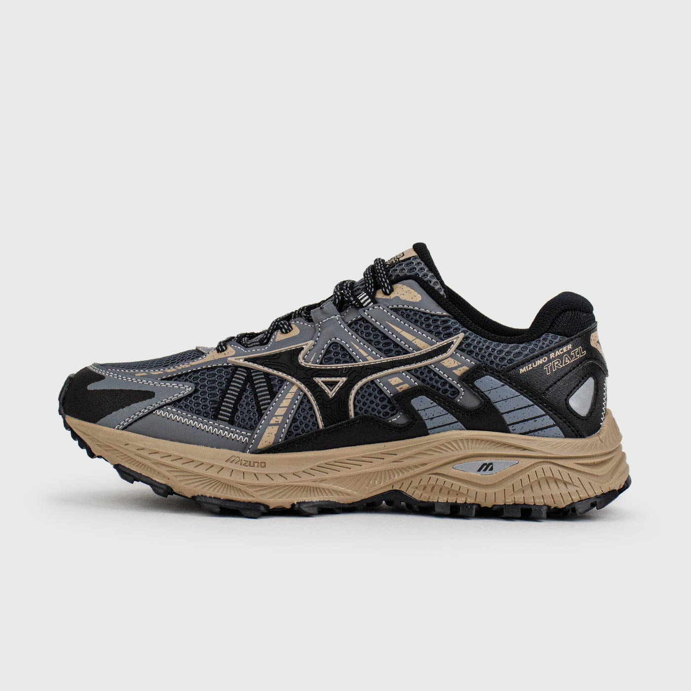 Кроссовки Mizuno Racer Trail Grey Beige Кроссовки Mizuno Racer Trail Grey Beige