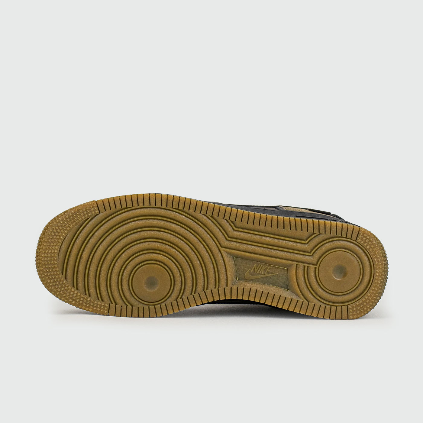 Кроссовки Nike Air Force 1 Mid Olive / Brown with Fur