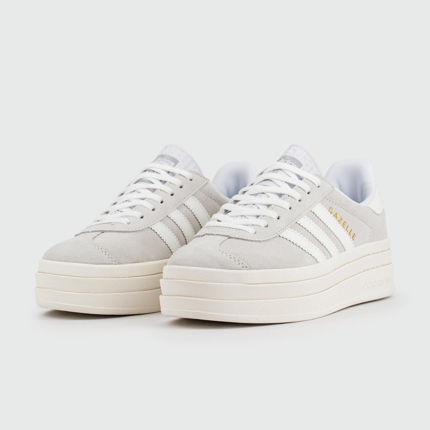 Кроссовки Adidas Gazelle Bold Grey / White Wmns Кроссовки Adidas Gazelle Bold Grey / White Wmns